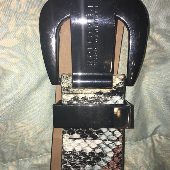 Kenneth Cole Reaction Snake print belt . Sz Med. - Picture 6 of 7